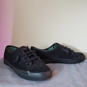 Casual Black Suede Sperry Top-Sider Sneakers